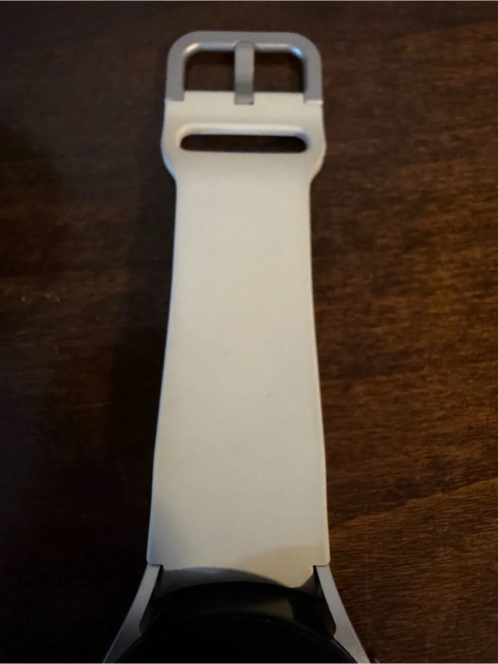 Samsung Galaxy Watch6 in Silver with Cream Band and original charger